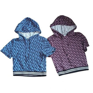 Urban Concepts Girl's Letter Print Cropped Hoodie Bundle Size M Blue Purple Blac